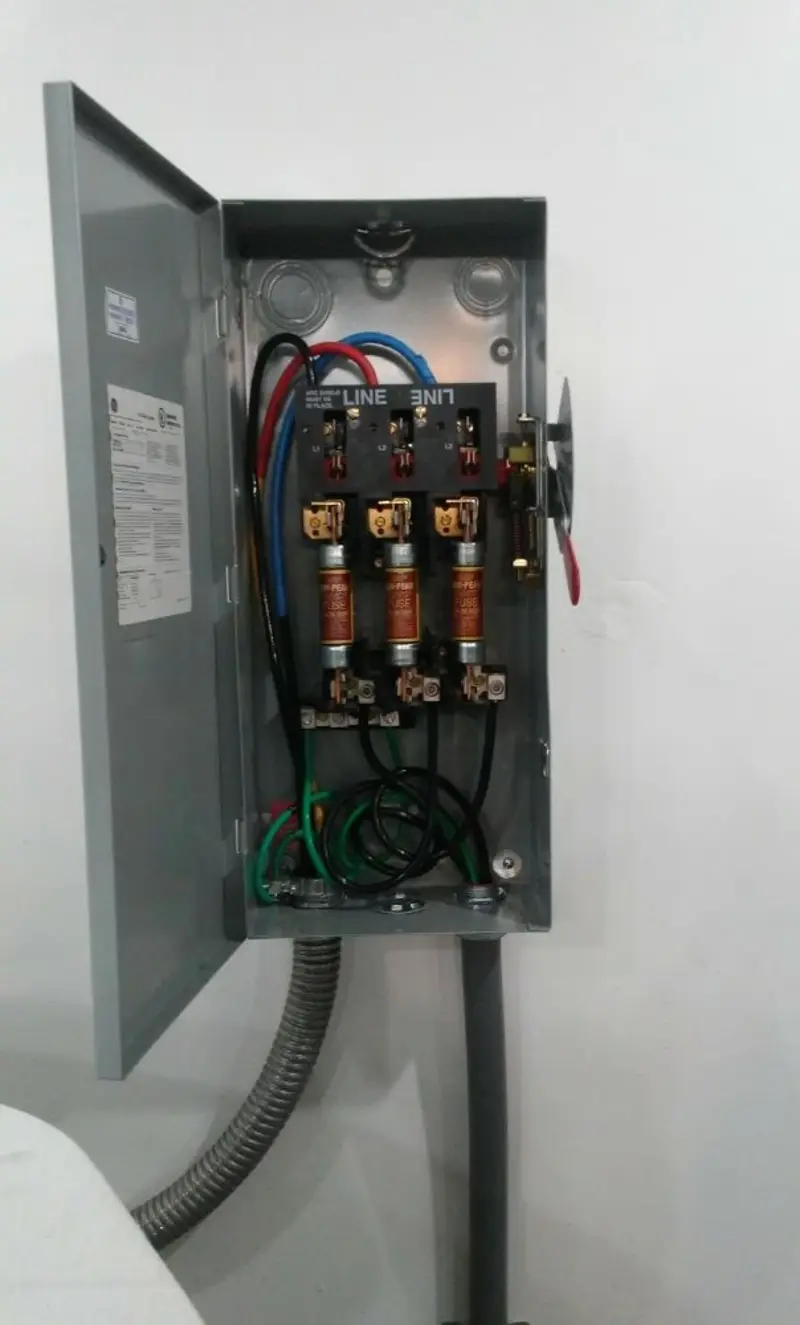 Three-phase disconnect switch installed for Electrical Wiring & Rewiring in Sandpoint